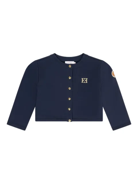 Escada Kids logo-embroidered cardigan