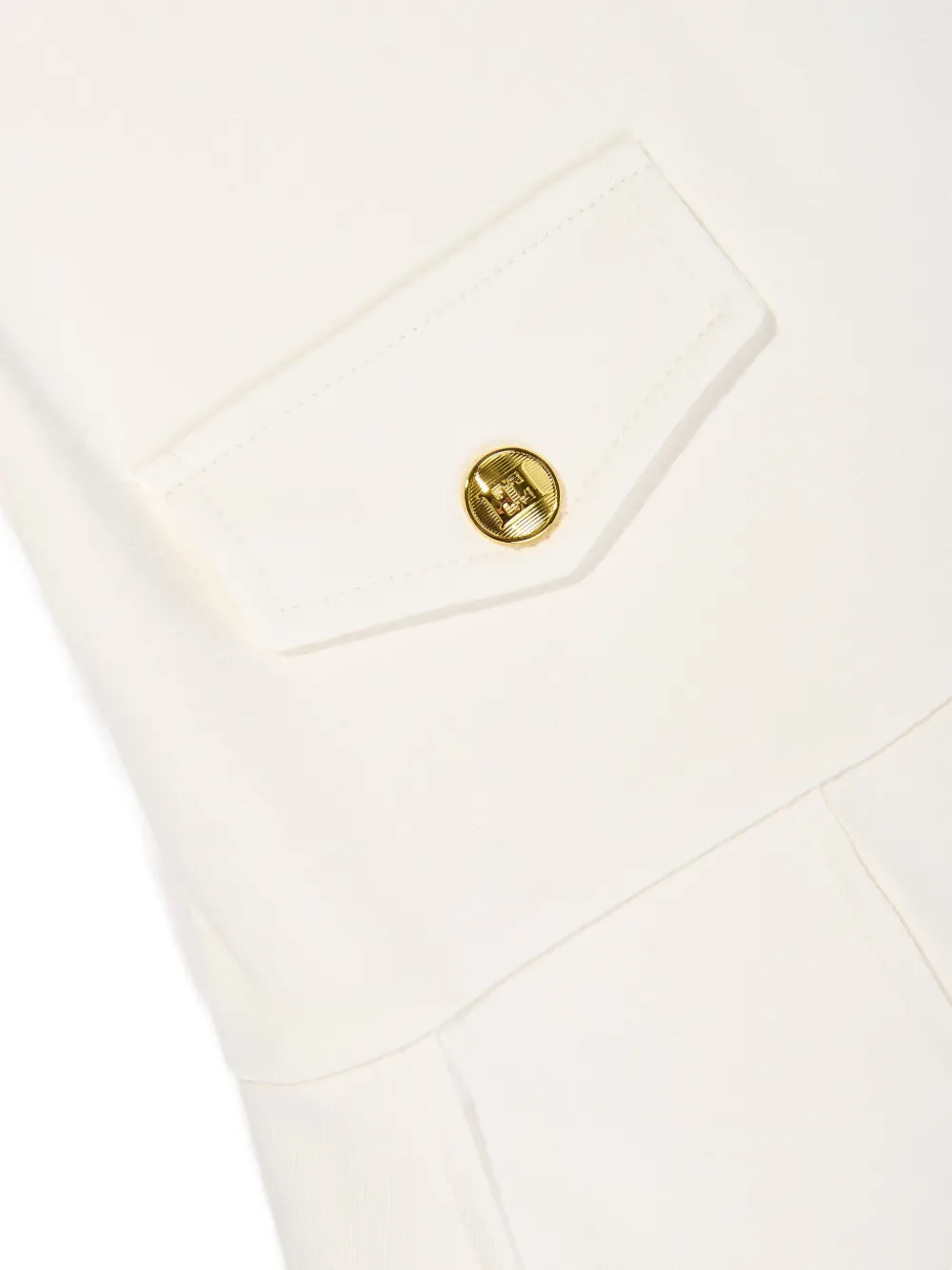 Escada Logo-patch Pleated Dress In Multi