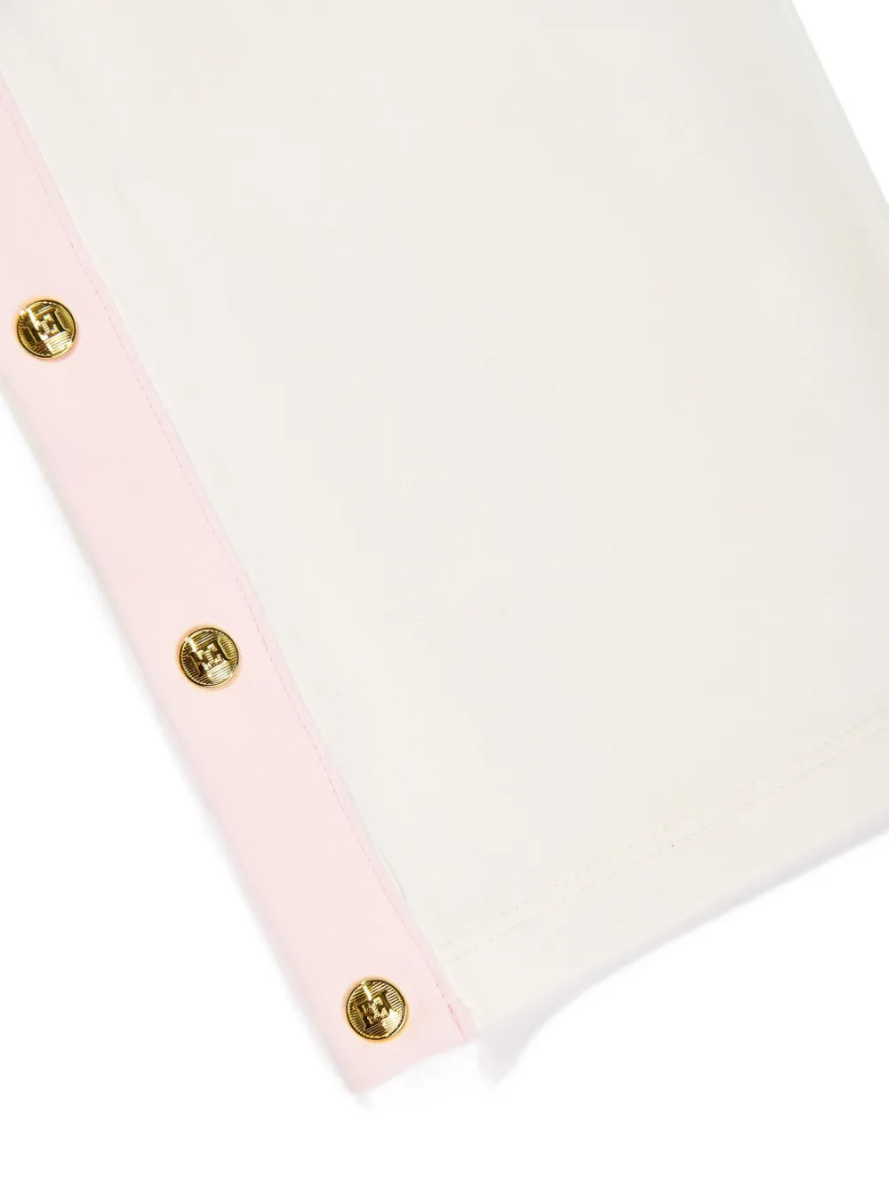 Escada Logo-embroidered Cotton Trousers In White