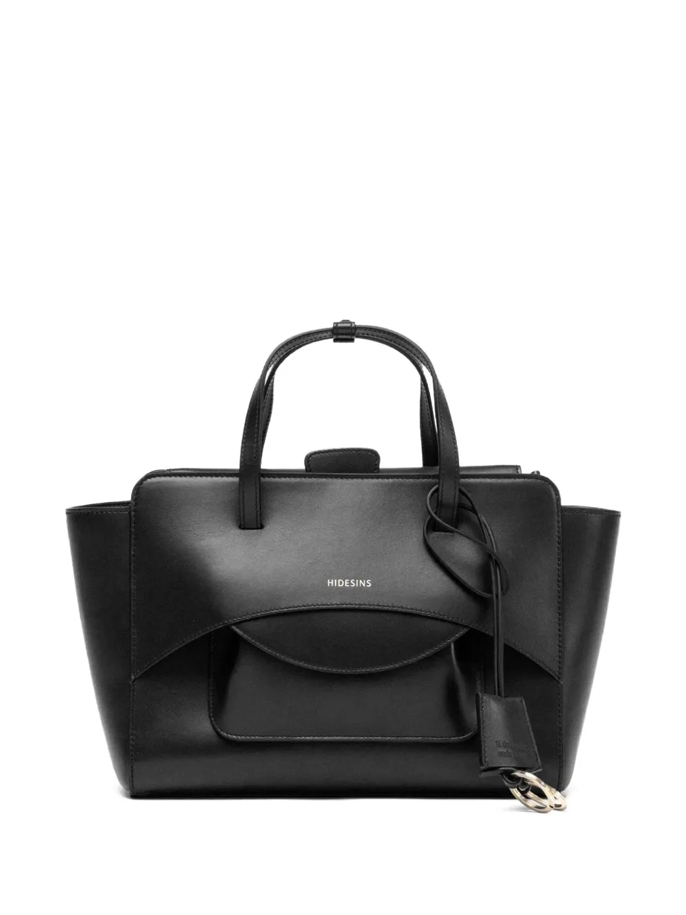HIDESINS flap-pocket leather handbag | Black | Image 1