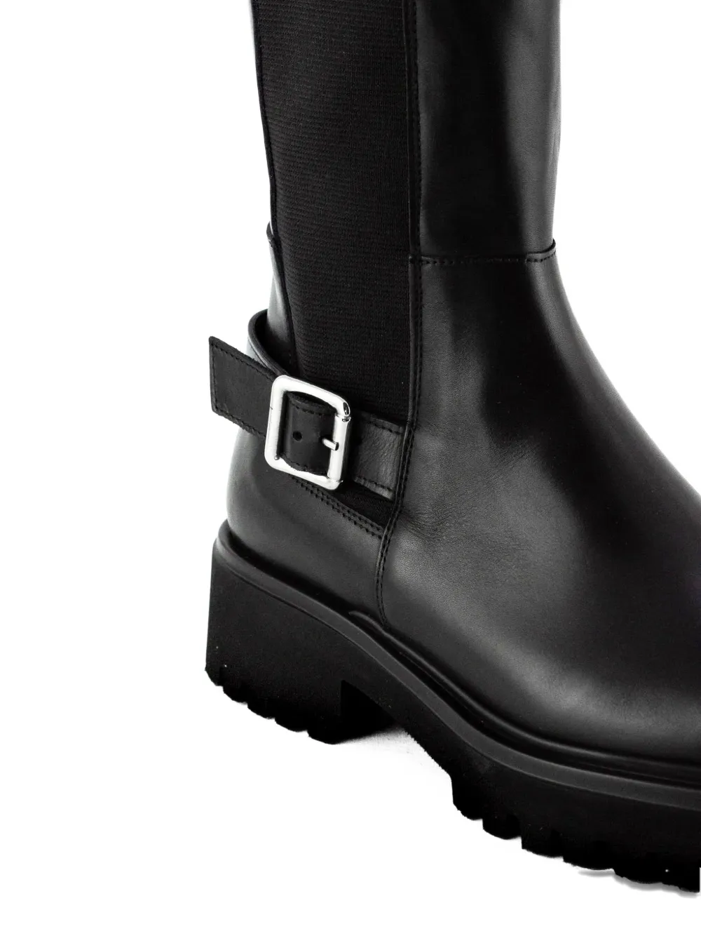 GUGLIELMO ROTTA buckle-detail leather boots Black