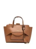 HIDESINS medium Flap leather tote bag - Brown