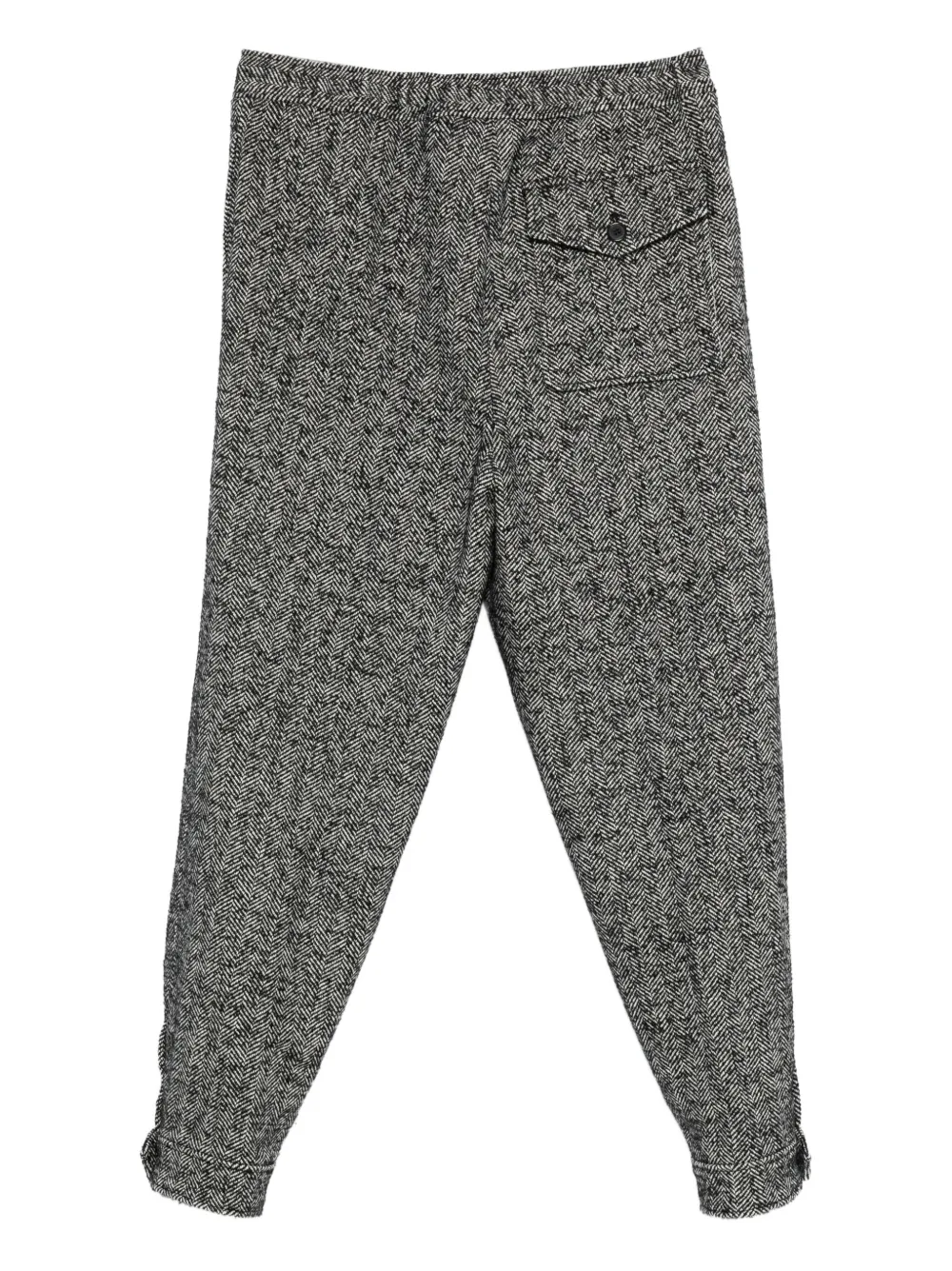 Lanvin herringbone elastic-cuff trousers | Tapered Pants | Image 2