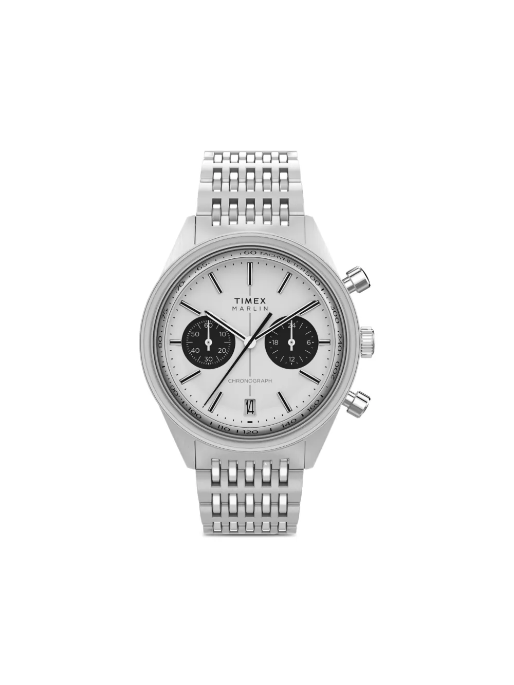 Timex Marlin Jet Chronograph 40mm In Silver
