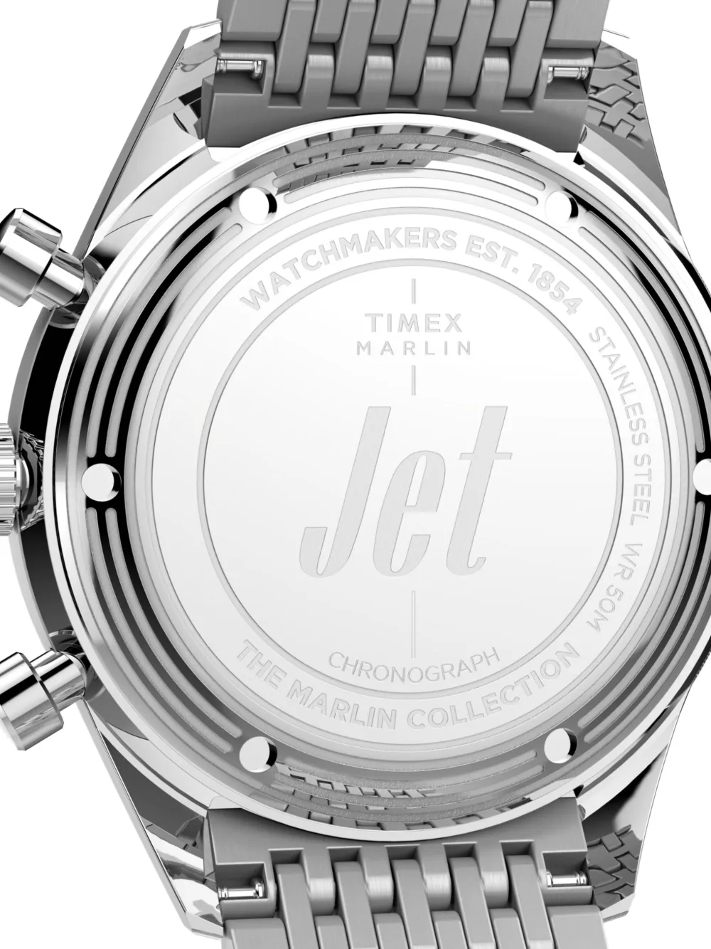 Timex Marlin Jet Chronograph 40mm In Silver