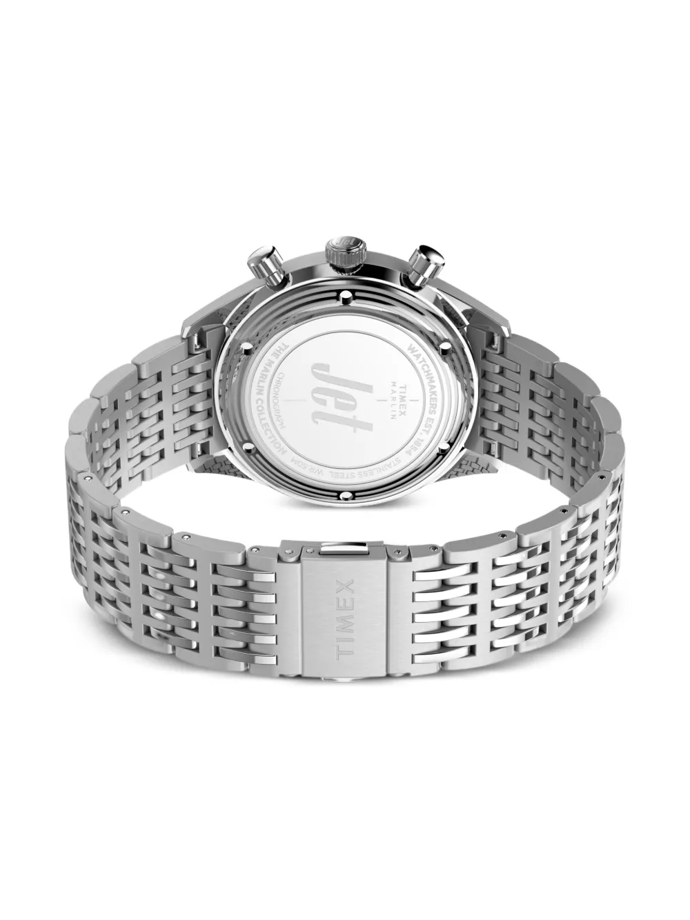 Timex Marlin Jet Chronograph 40mm In Silver