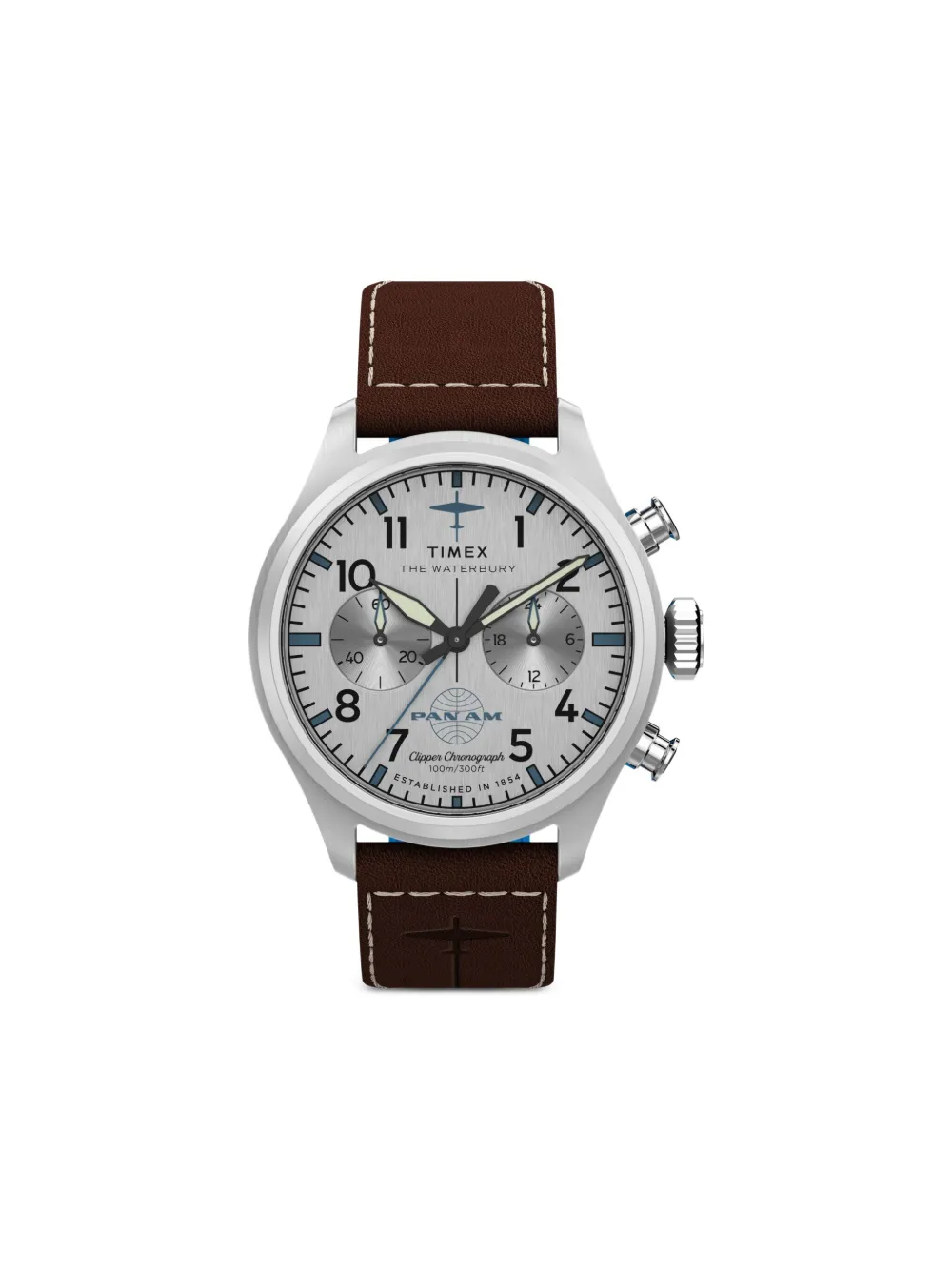 Timex X Pan Am Waterbury Ace 41mm In Brown