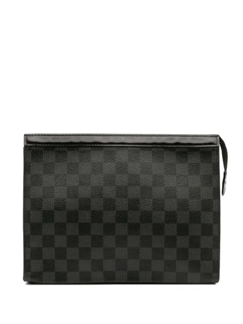 Louis Vuitton Pre-Owned 2018 ダミエ グラフィット ポシェット ヴォワヤージュ MM クラッチバッグ