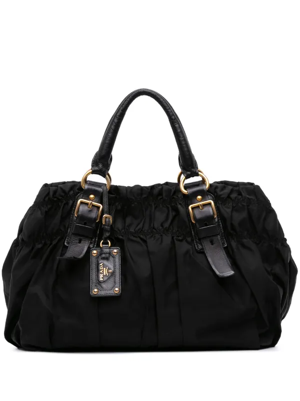 Prada Pre-Owned 2000-2025 テスート ゴーフル トートバッグ 