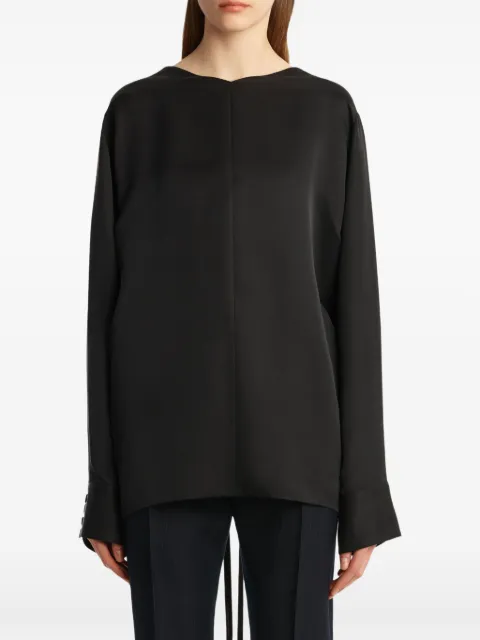KHAITE tie-back long-sleeve top