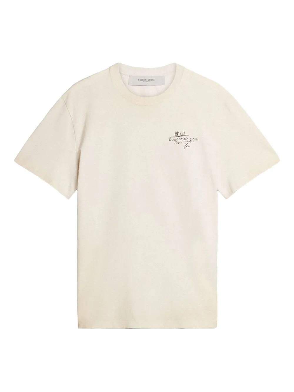 Golden Goose crew-neck graphic-print T-shirt | White | Image 1