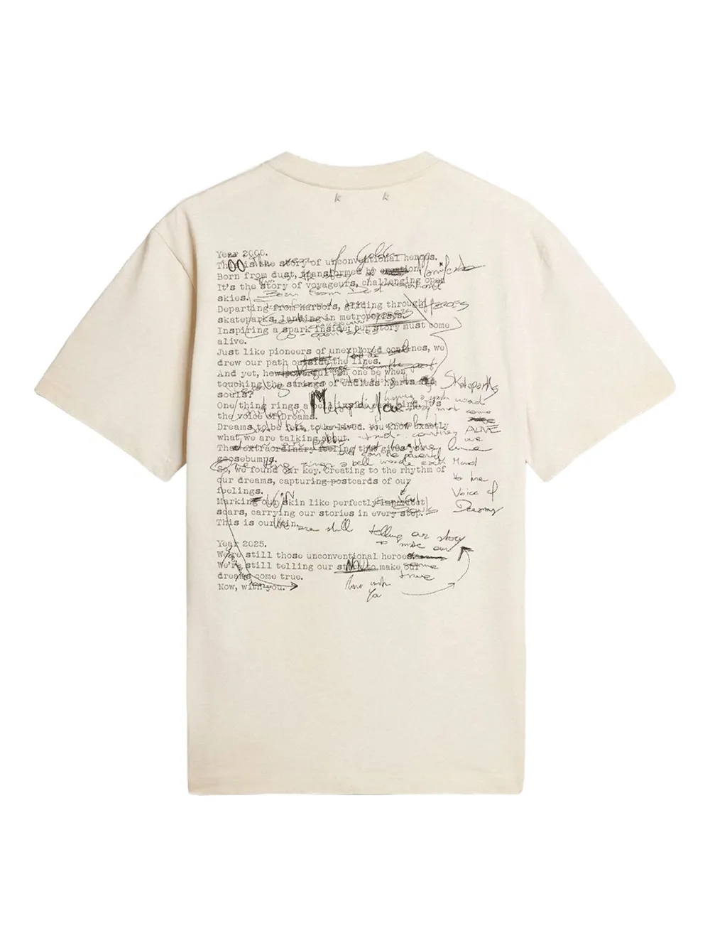 Golden Goose T-shirt met ronde hals - Wit