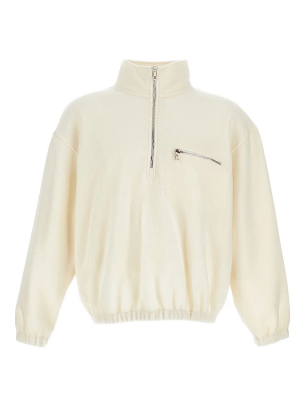 Rier zip-up chest-pocket sweatshirt | Neutrals | Image 1