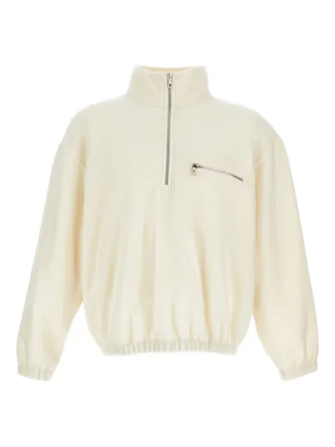 Rier zip-up chest-pocket sweatshirt