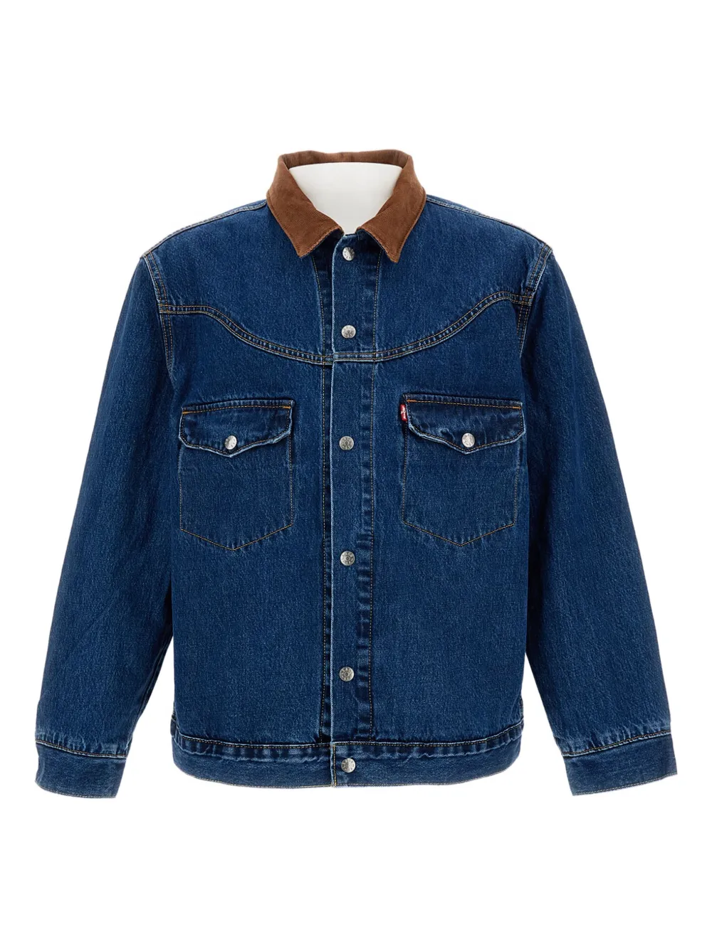 Levi's corduroy-collar denim jacket - Blu