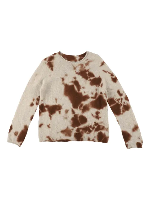 Suzusan tie-dye crew-neck sweater