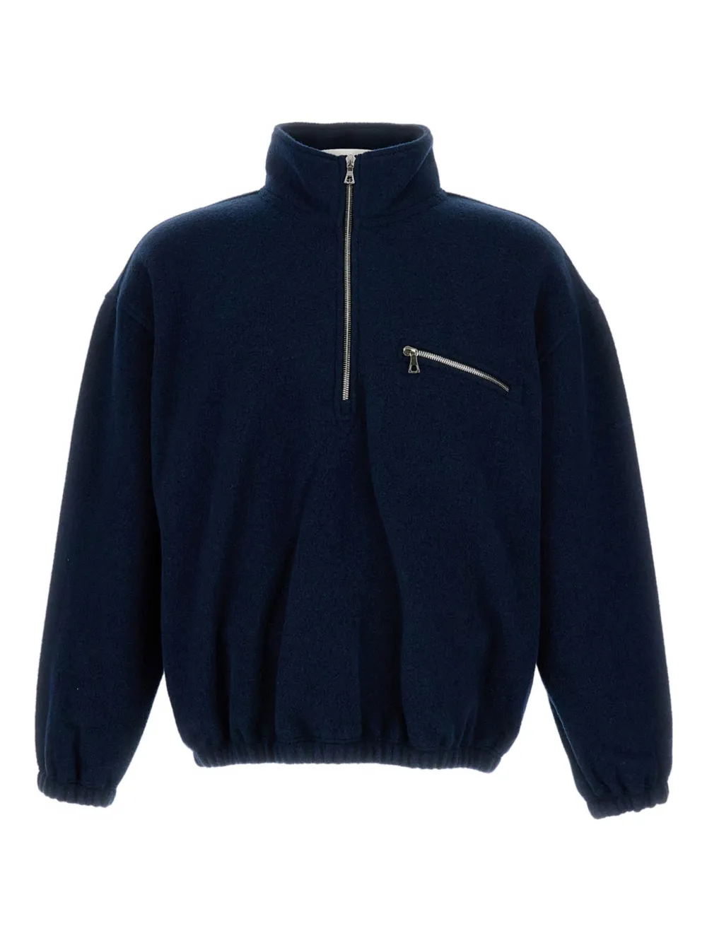 Rier high-neck zip-front sweatshirt - ブルー Rier high-neck zip-front sweatshirt - ブルー