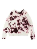Suzusan tie-dye crew-neck sweater - White