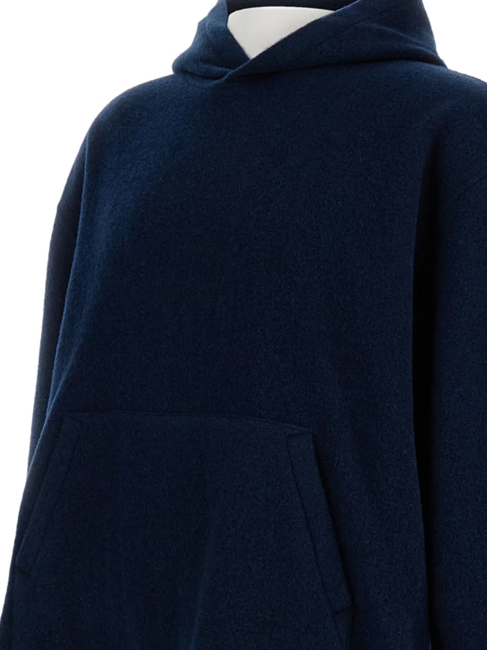Rier Wollen trui met capuchon Blauw