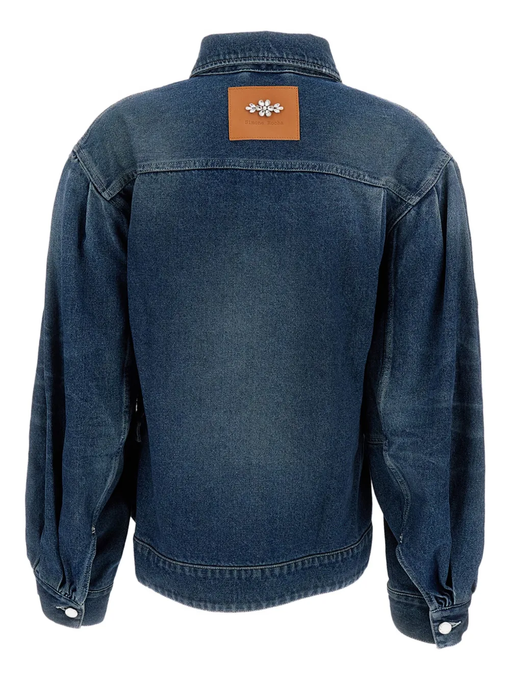 Simone Rocha pearl-embellished belted denim jacket | Denim Jackets | Image 2