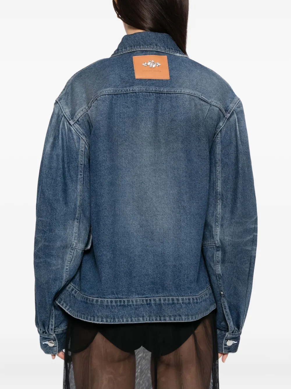 Simone Rocha パールトリム デニムジャケット | ブルー | FARFETCH JP