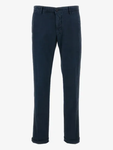 Incotex cuffed cotton trousers