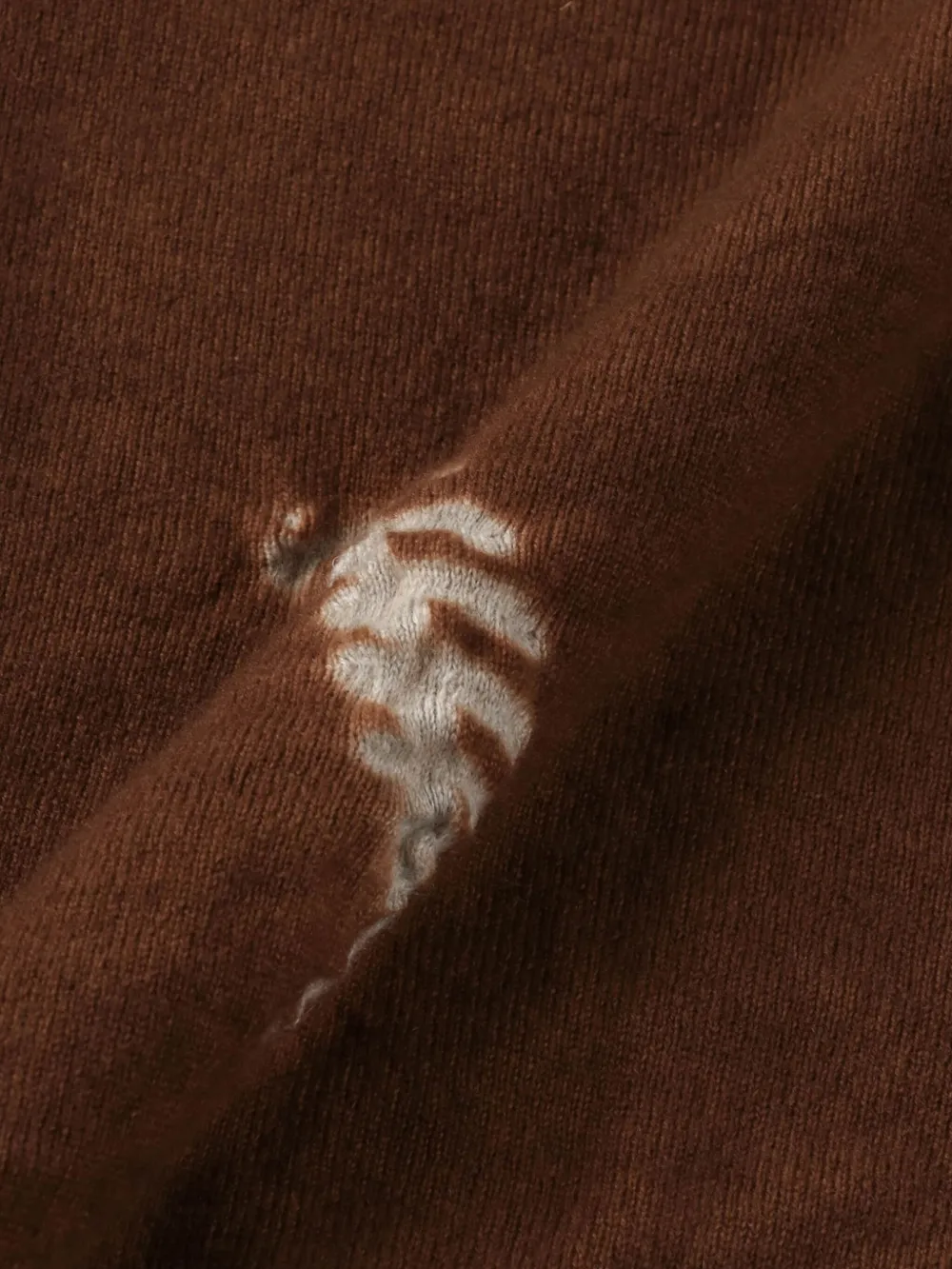 Suzusan Fern-motif Button Cardigan In Brown