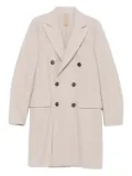 Eleventy double-breasted button coat - Neutrals