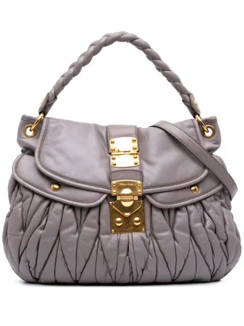 Miu Miu Pre-Owned 2010 Matelasse Nappa Coffer satchel