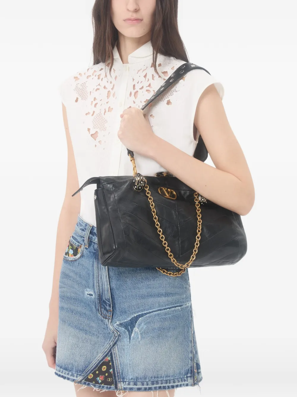 Valentino Garavani Popeline blouse Wit