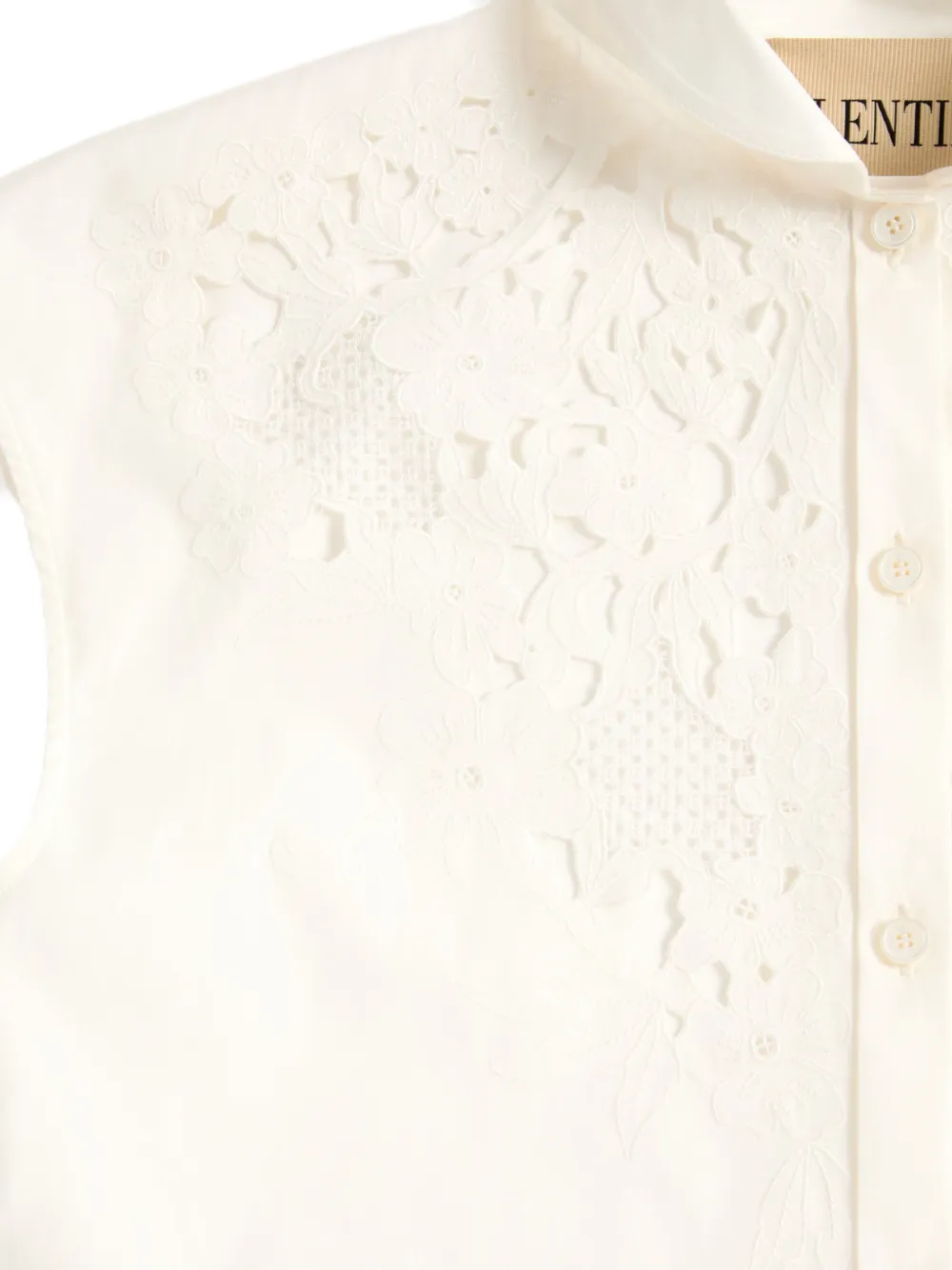 embroidered poplin shirt