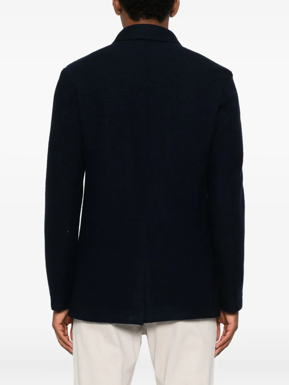 Eleventy Double-breasted Buttoned Blazer In Blue