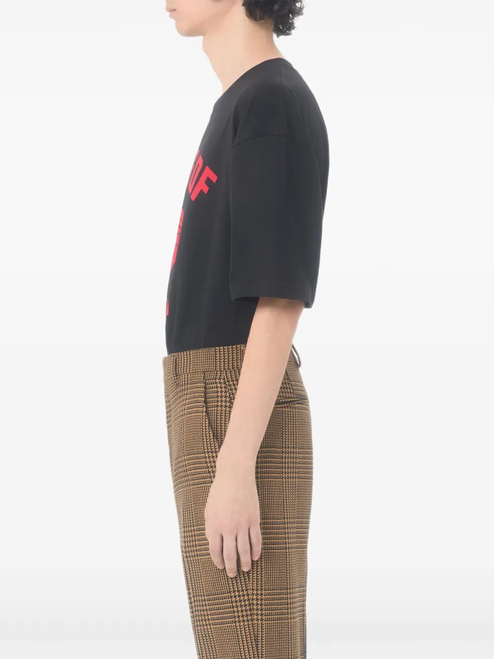 Valentino Garavani Katoenen T-shirt met panterprint Zwart