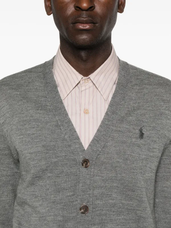 Polo Ralph Lauren ボタン カーディガン | グレー | FARFETCH JP
