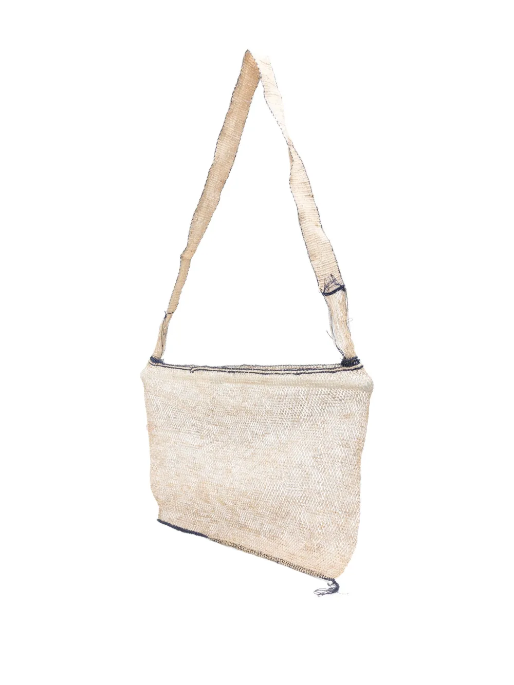 Natural-Fibre Messenger Bag