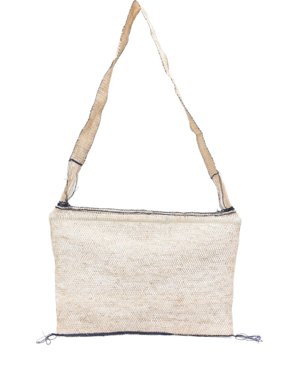 Natural-Fibre Messenger Bag