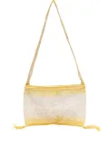SLO_HAND_MADE tasselled net messenger bag - Yellow