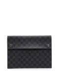 Louis Vuitton Pre-Owned 2019 Damier Graphite Alpha Pochette GM clutch bag - Black