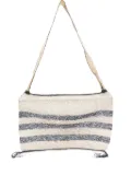 SLO_HAND_MADE striped-detail shoulder bag - Neutrals