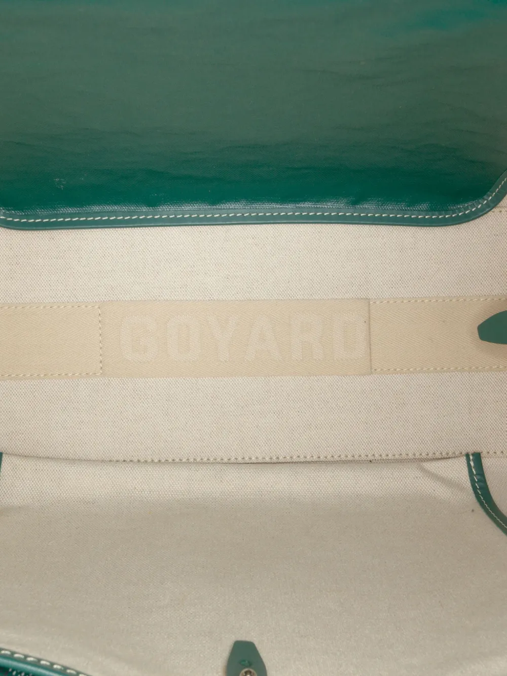 Pre-owned Goyard 2020 Ine Bellechasse Pm Tote Bag In Green