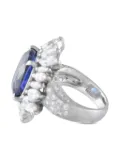 LB Exclusive platinum diamond and tanzanite ring - Silver