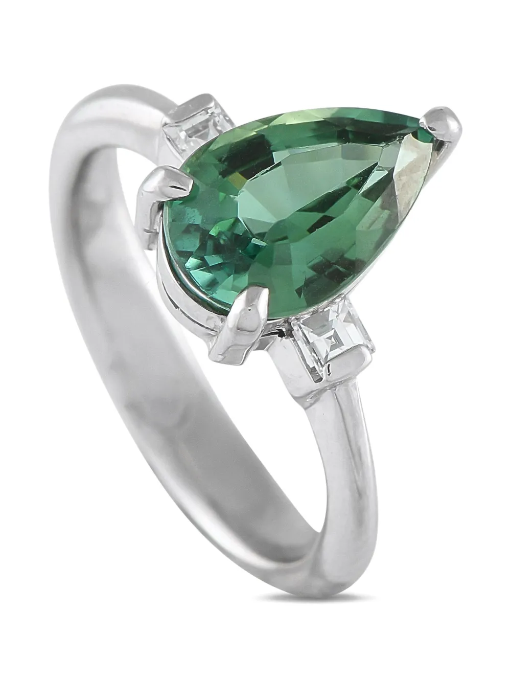 LB Exclusive platinum tourmaline and diamond ring | Image 2