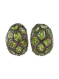 De Grisogono 18K white gold peridot and ruby earrings - Silver