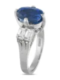 LB Exclusive platinum sapphire and diamond ring - Silver