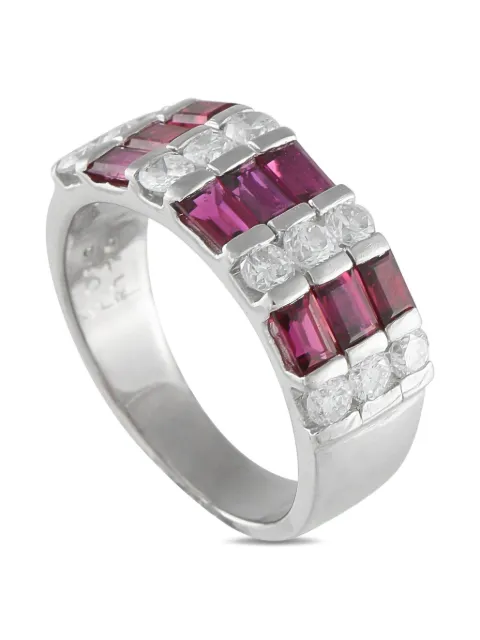 LB Exclusive platinum ruby and diamond ring