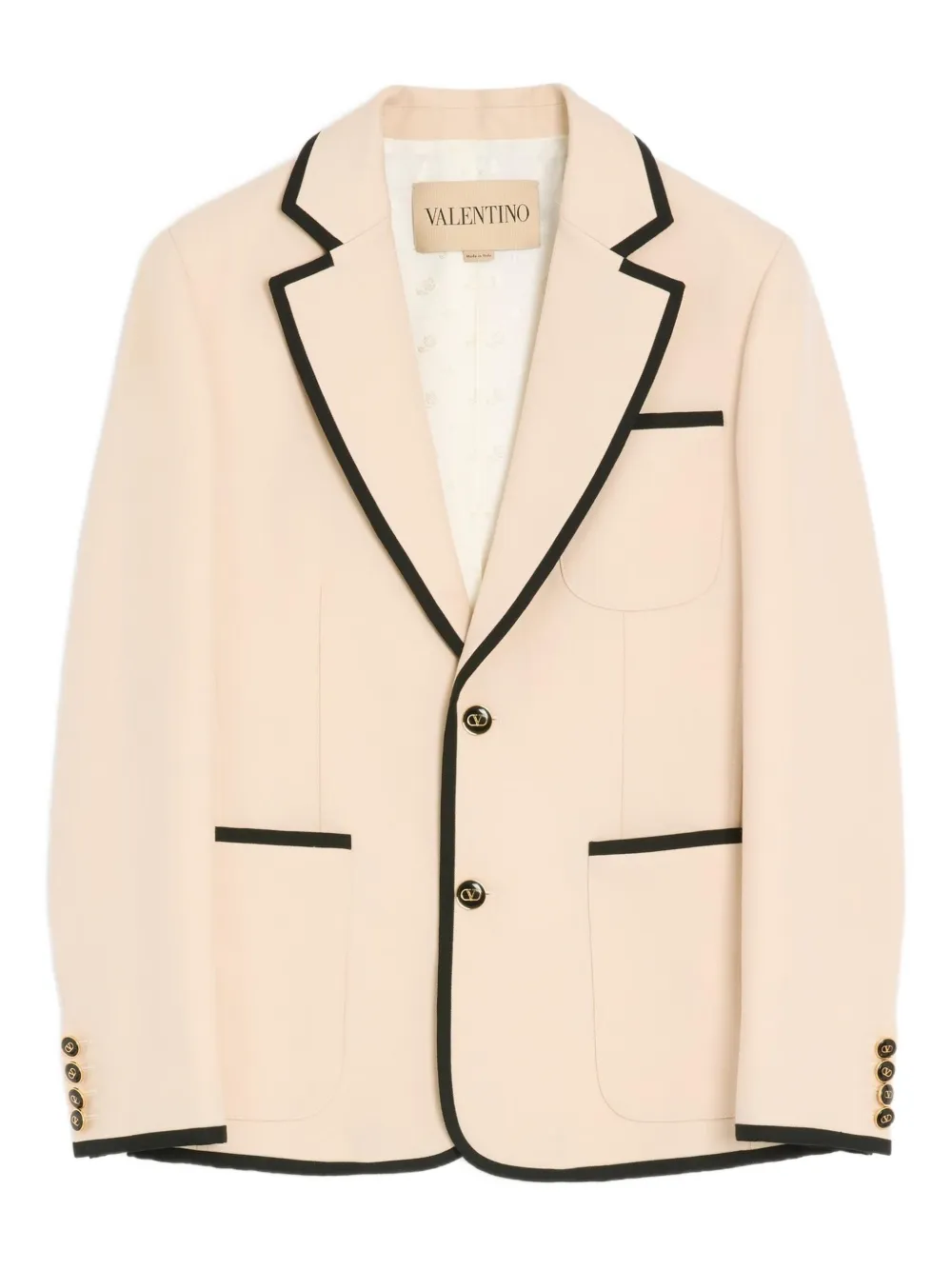 Valentino+Garavani+blazer+à+simple+boutonnage+-+Tons+neutres