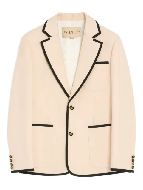 Valentino Garavani single-breasted piping blazer