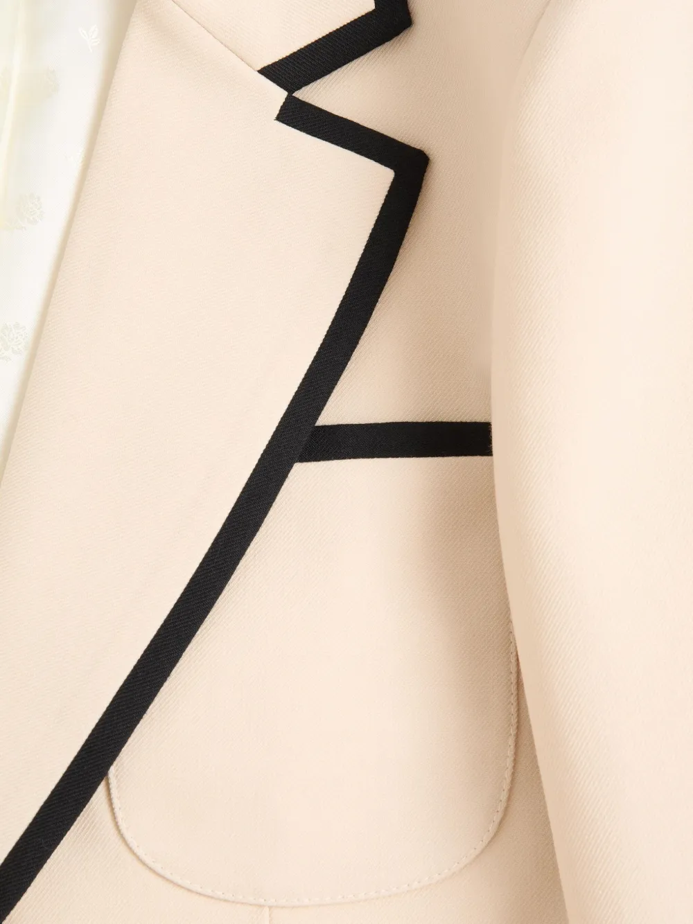 Valentino Garavani Blazer met enkele rij knopen en afwerking Beige