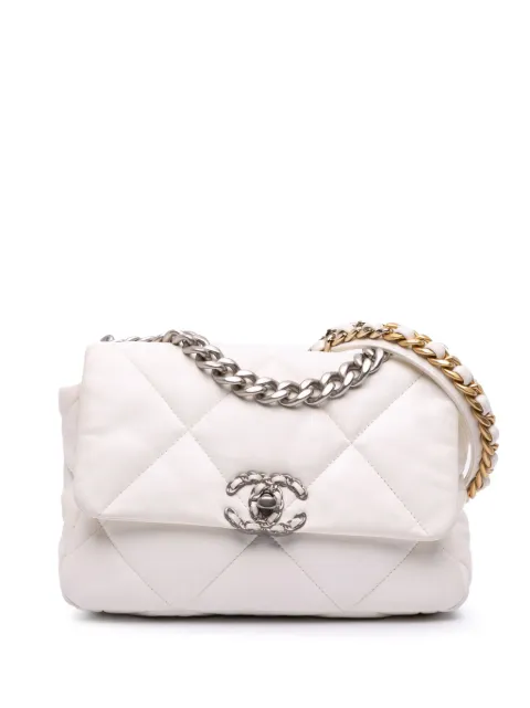 CHANEL Pre-Owned 2021-2025 Medium Lambskin 19 Flap satchel