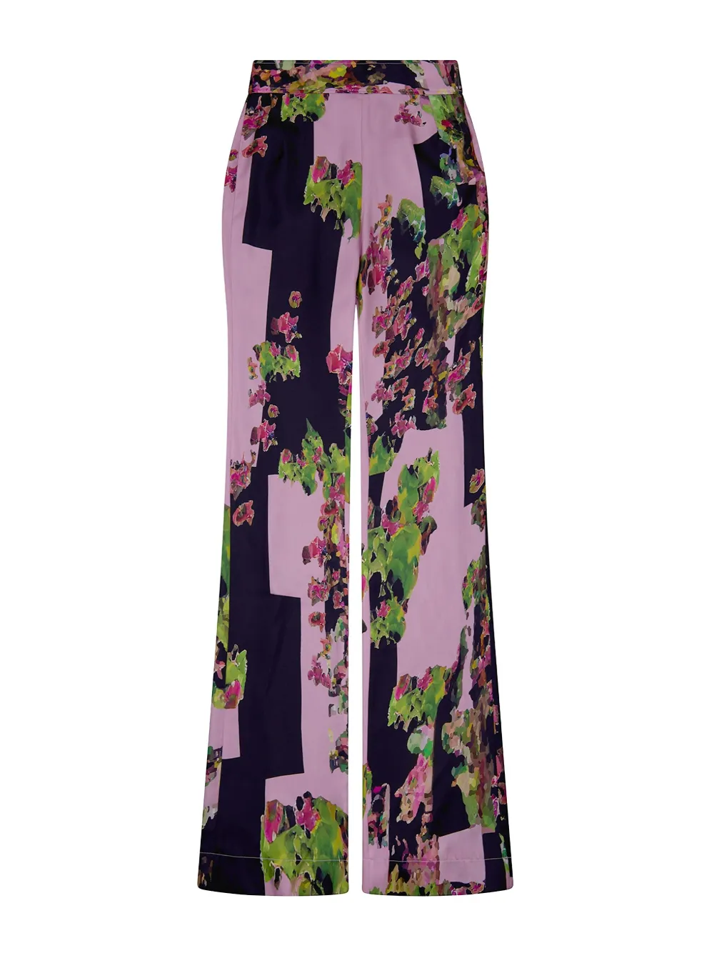 Libertine floral-print wide-leg trousers - Roze